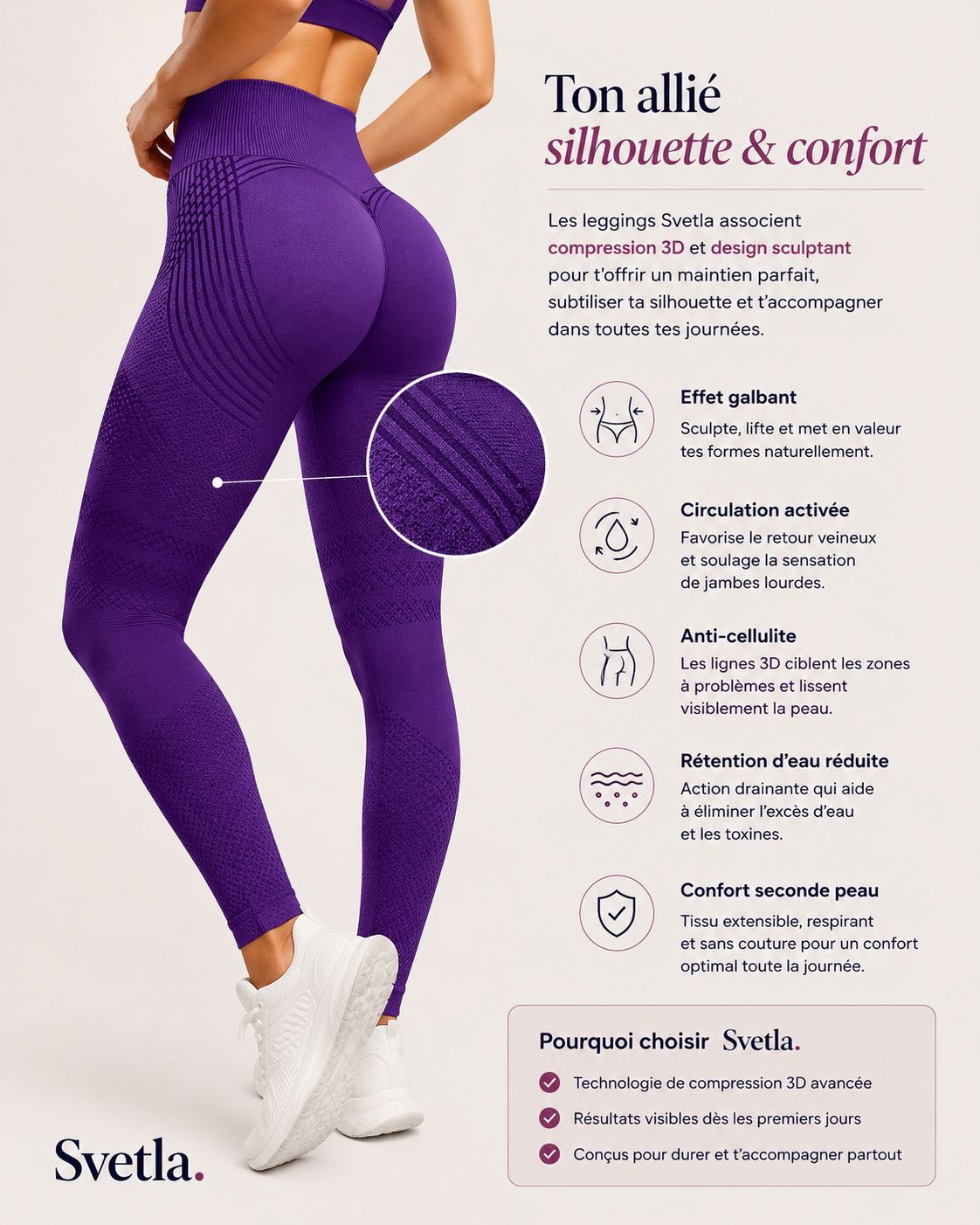 Legging Svetla 3D Form